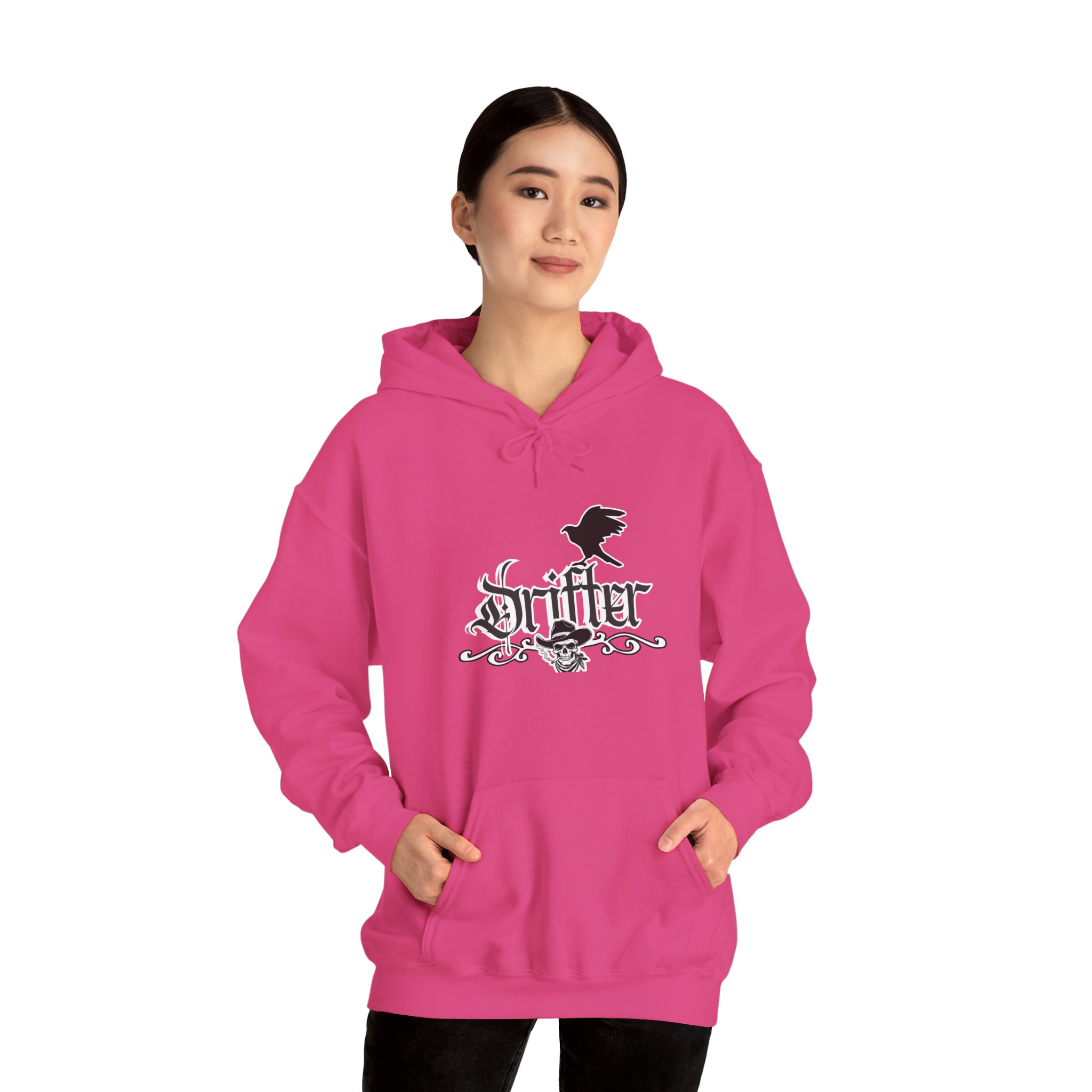 Drifter Gothic Hoodie — Colorful Back Graphic 'Lightning, Rich, Dumb, Nympho' Streetwear - Image 47
