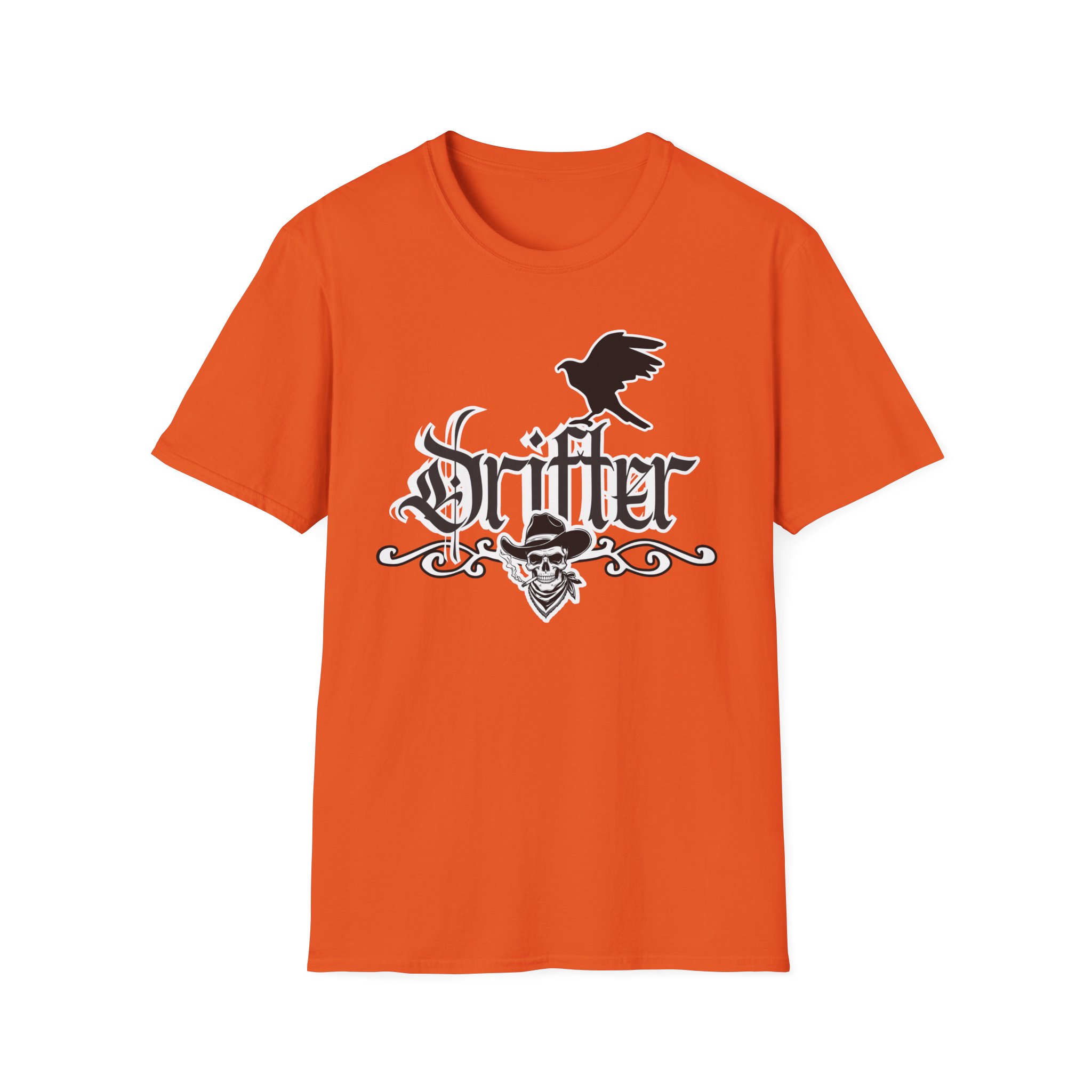 Drifter T-Shirt — Gothic Crow & Skull Vintage Design - Image 23