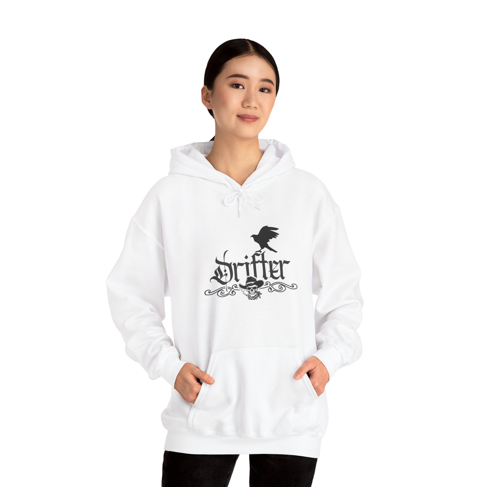 Drifter Gothic Hoodie — Colorful Back Graphic 'Lightning, Rich, Dumb, Nympho' Streetwear - Image 10