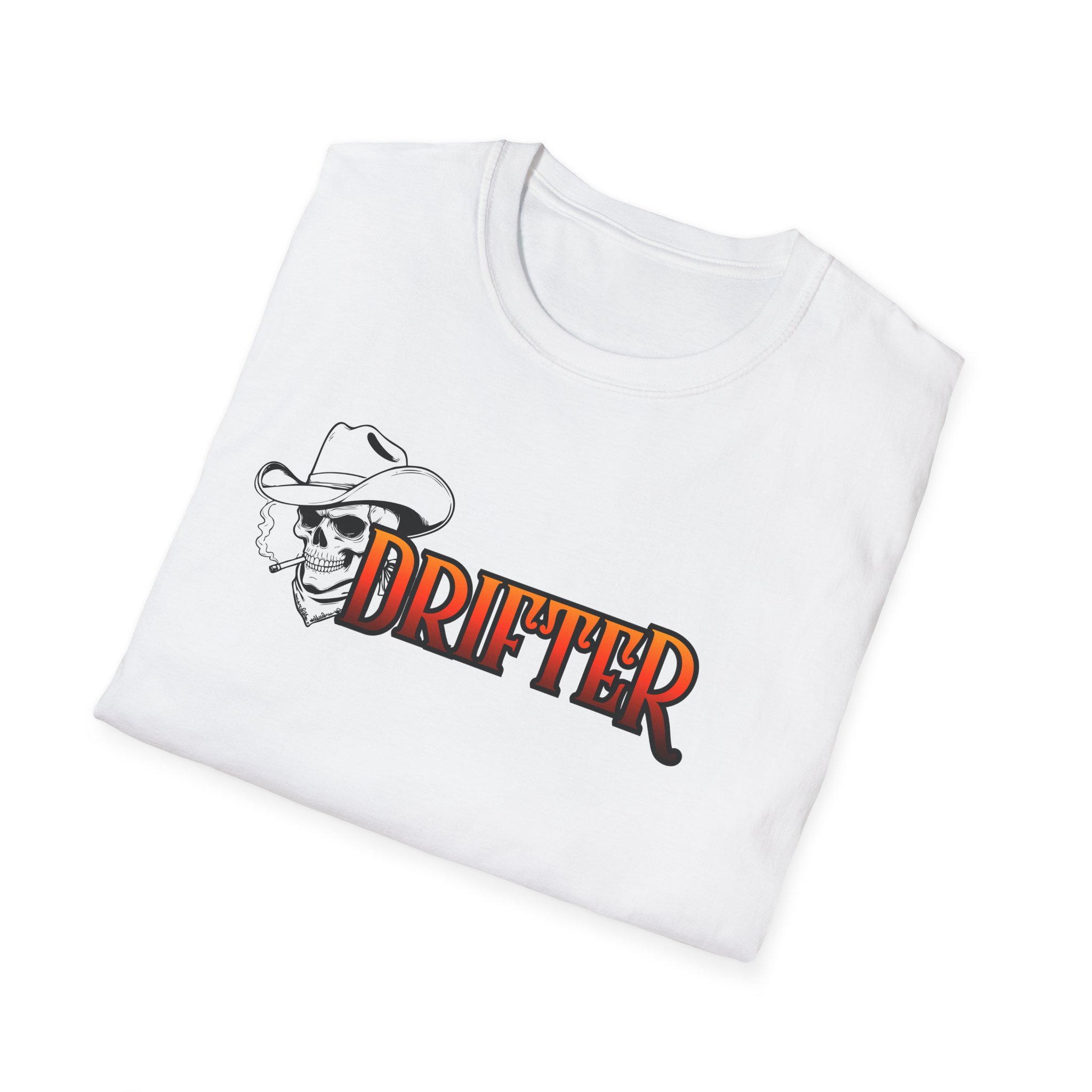 Drifter Graphic T-Shirt — Bold Retro Typography with Street Art Back Design - Image 8