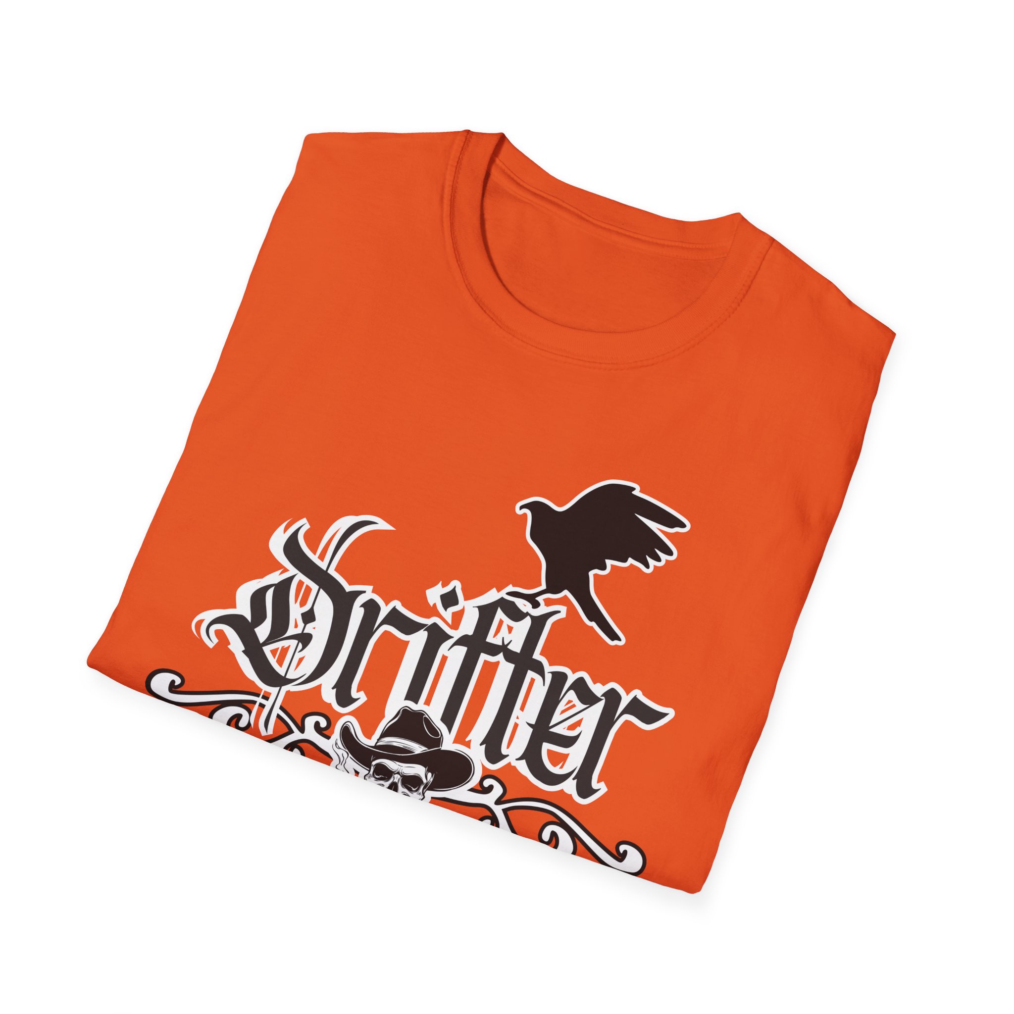 Drifter T-Shirt — Gothic Crow & Skull Vintage Design - Image 24