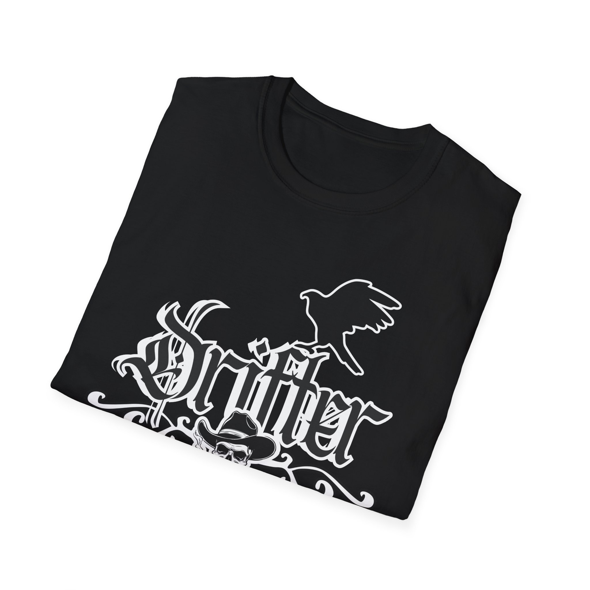 Drifter T-Shirt — Gothic Crow & Skull Vintage Design - Image 10