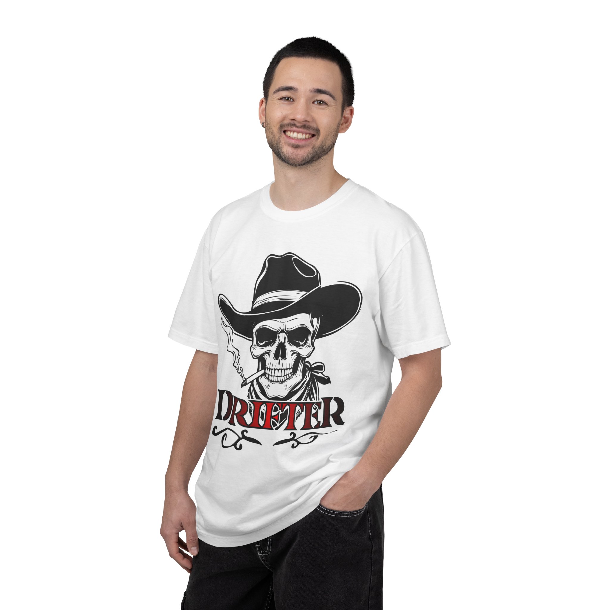 Drifter Skull Cowboy T-Shirt - Image 4