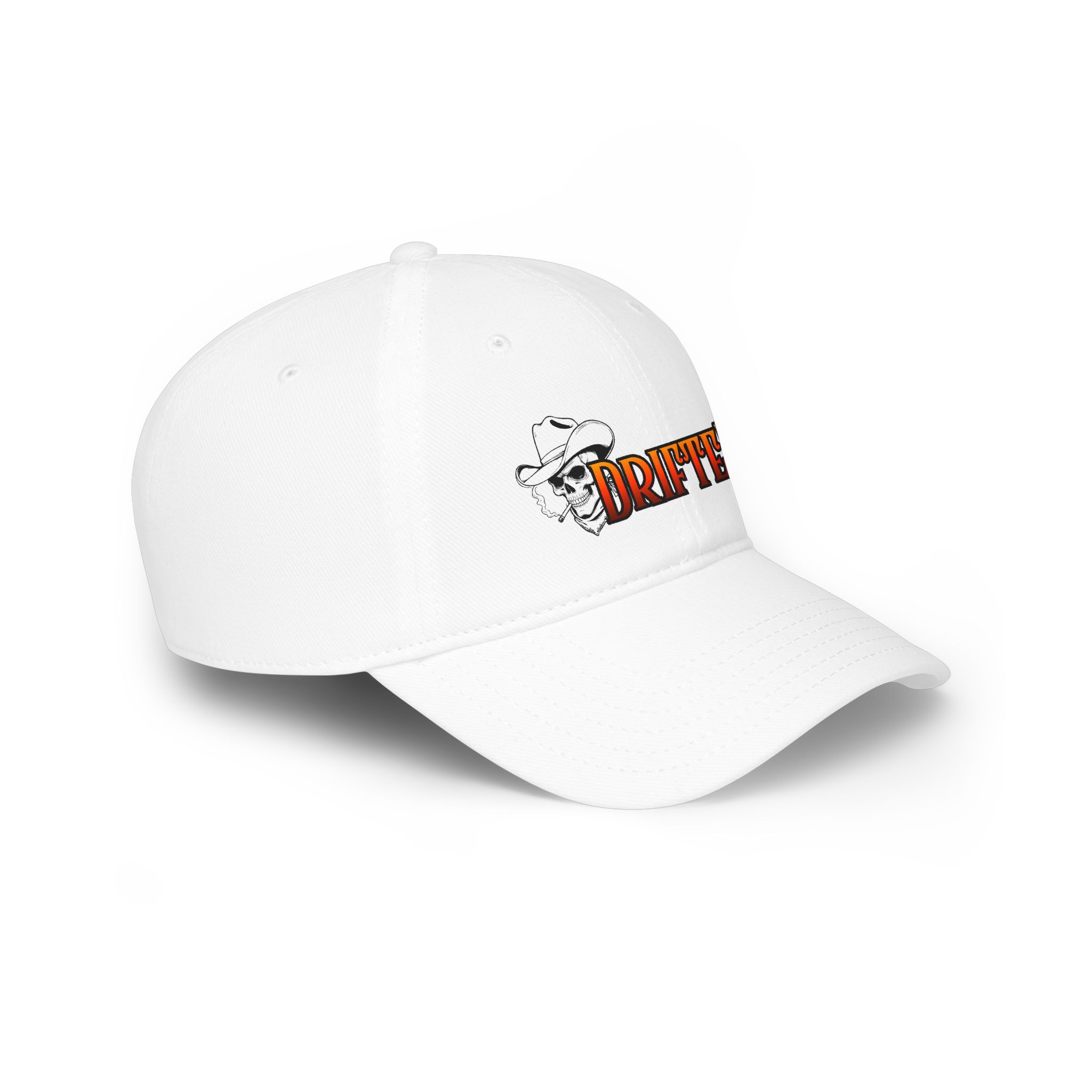 Drifter Skull Cowboy Low Profile Baseball Cap - Image 16