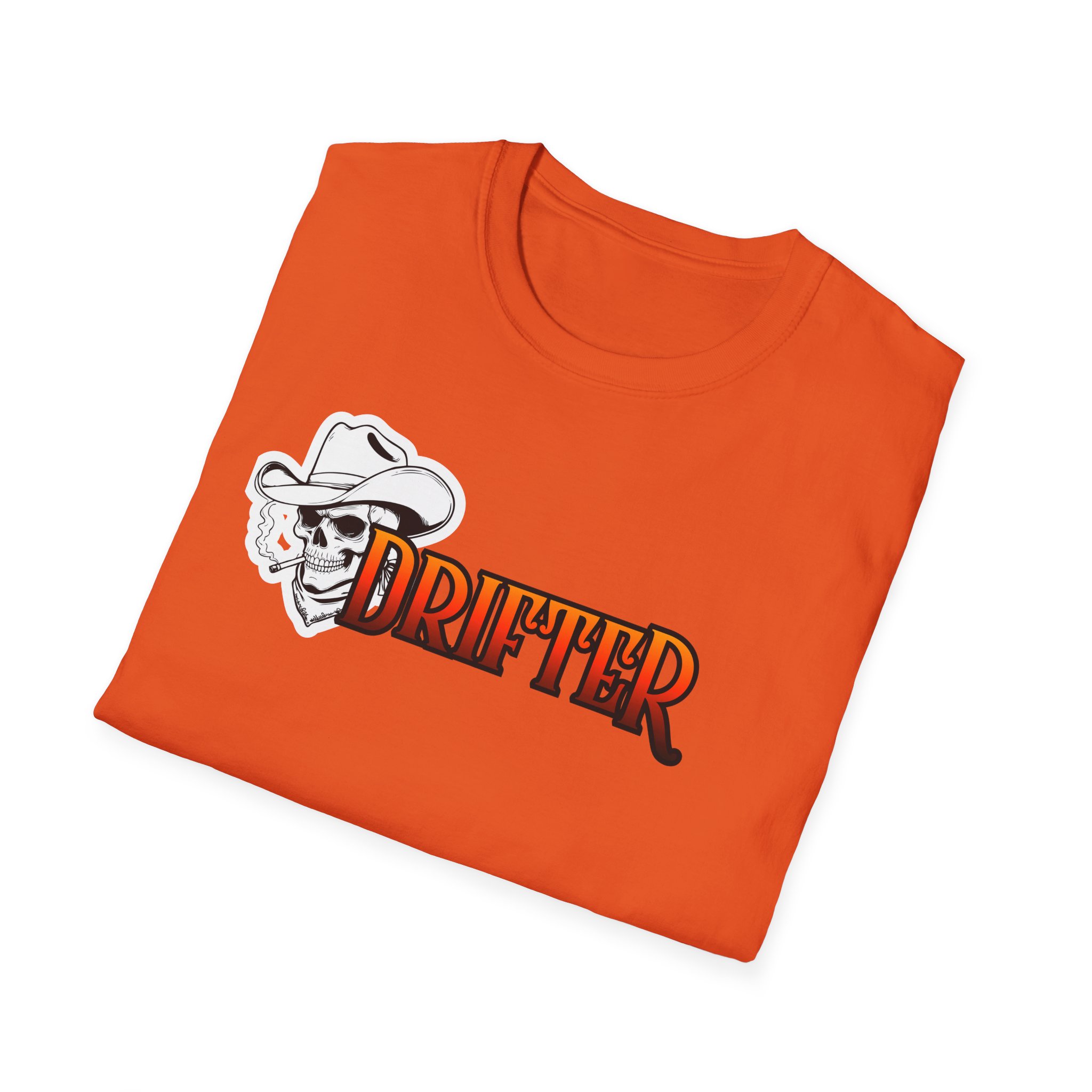 Drifter Graphic T-Shirt — Bold Retro Typography with Street Art Back Design - Image 16