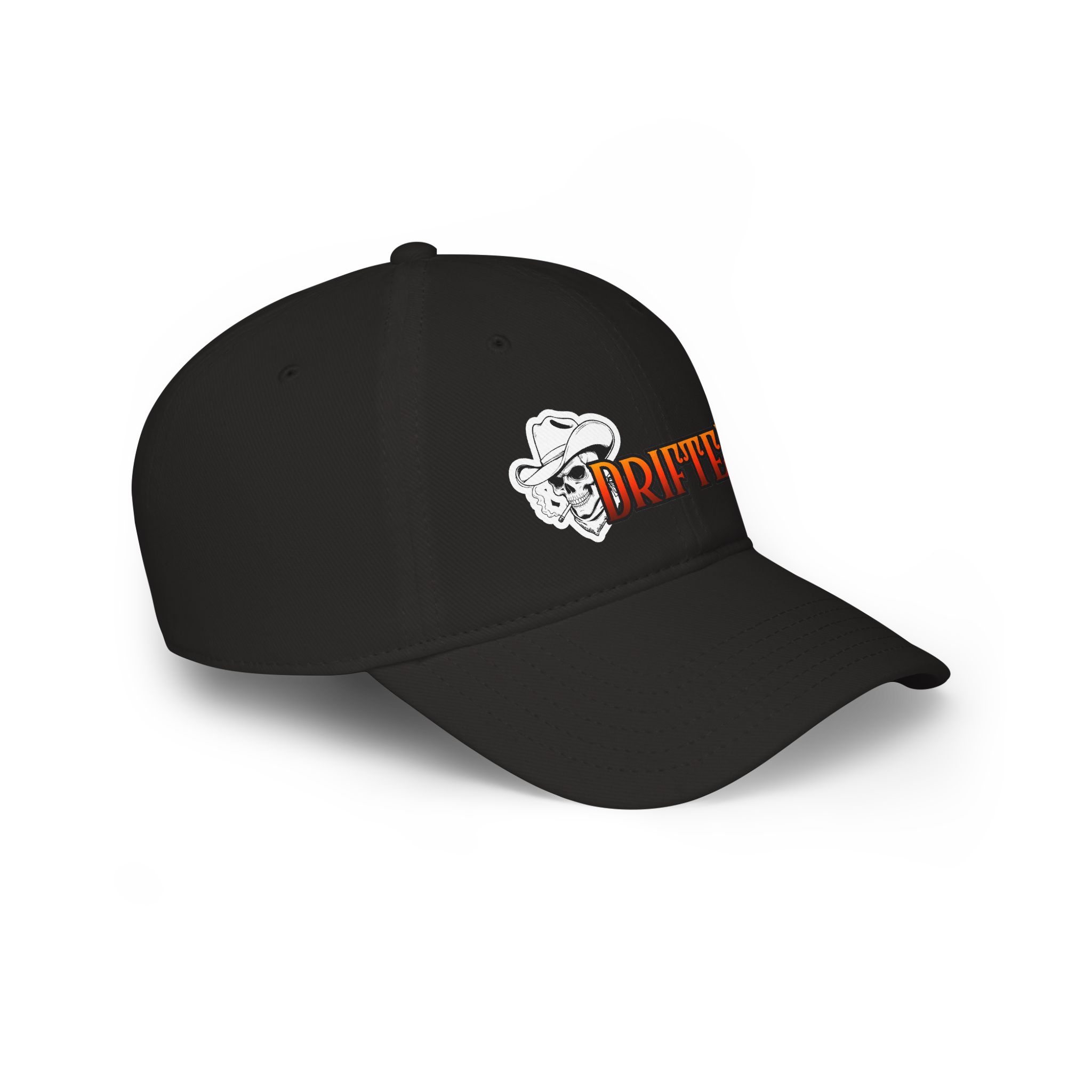 Drifter Skull Cowboy Low Profile Baseball Cap