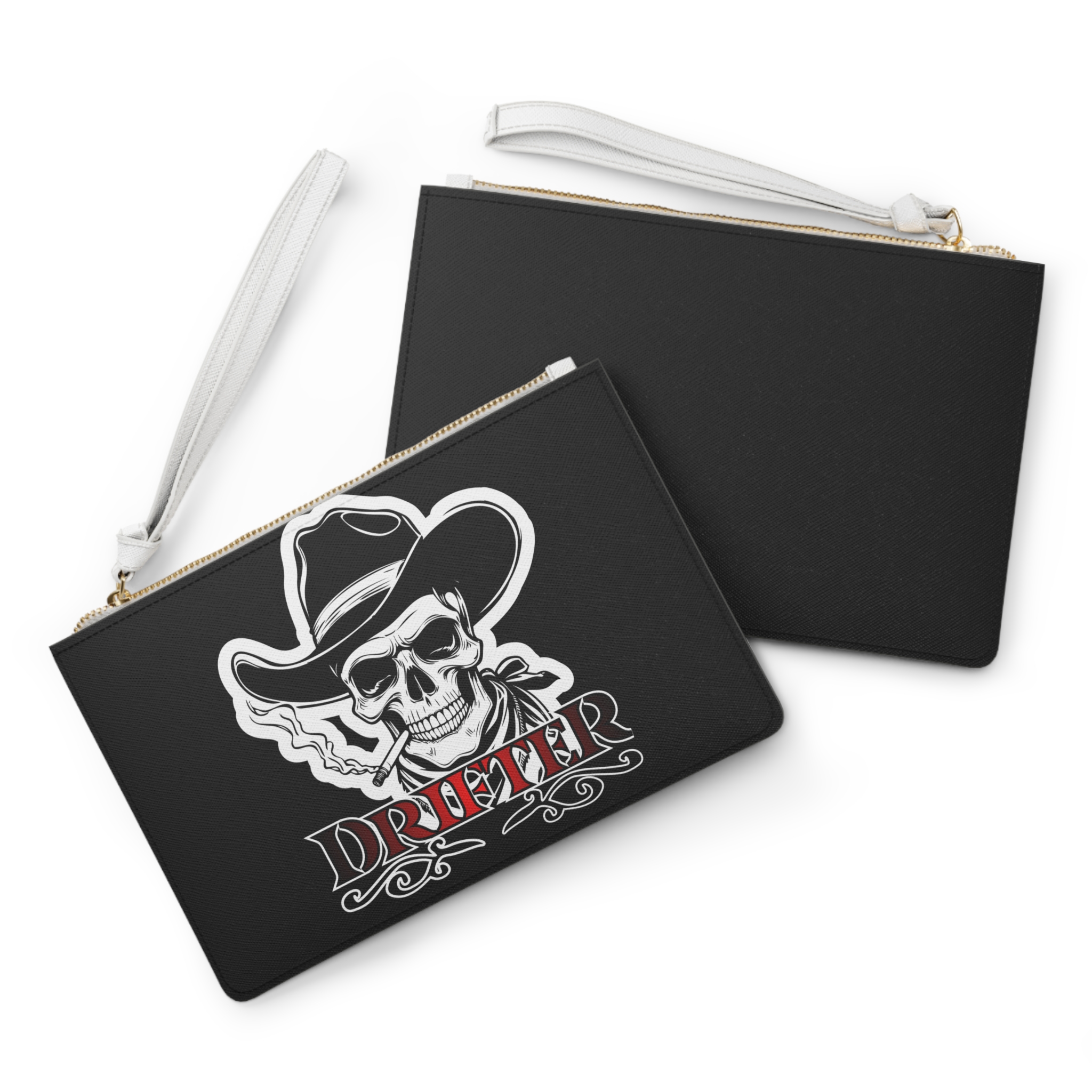 Drifter Skull Cowboy Clutch Bag — Western Biker Wristlet for Riders & Rockabilly - Image 4
