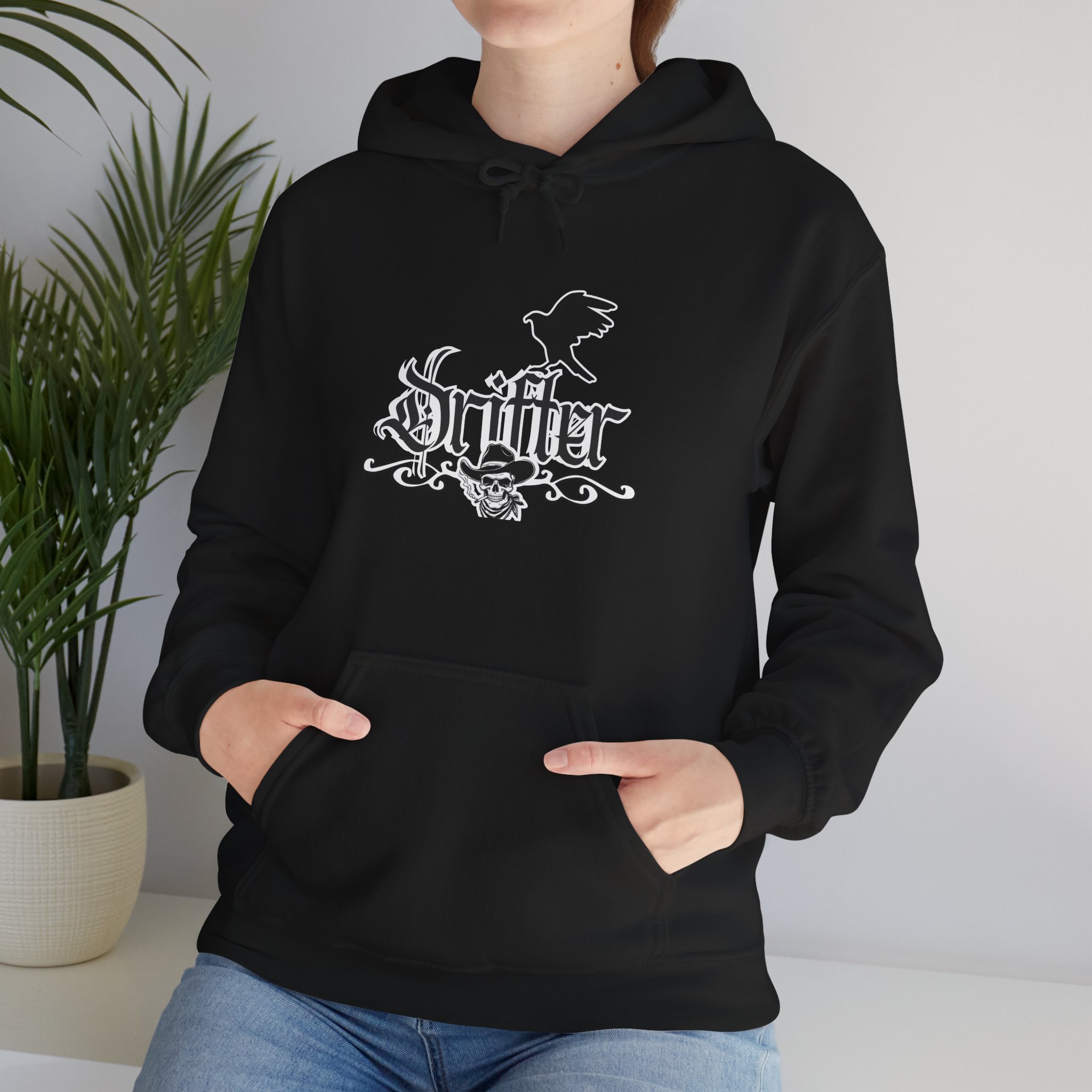 Drifter Gothic Hoodie — Colorful Back Graphic 'Lightning, Rich, Dumb, Nympho' Streetwear - Image 6