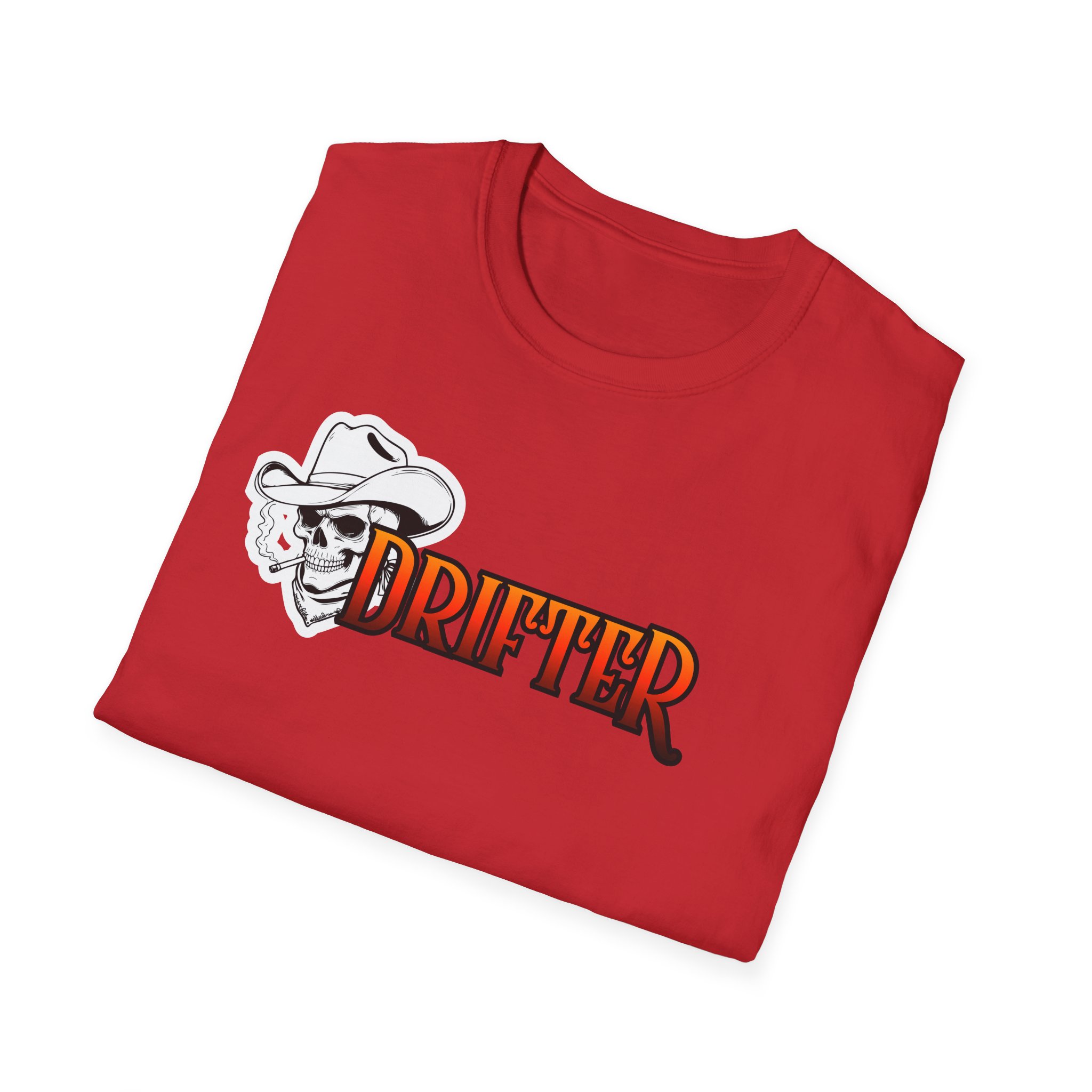 Drifter Graphic T-Shirt — Bold Retro Typography with Street Art Back Design - Image 32