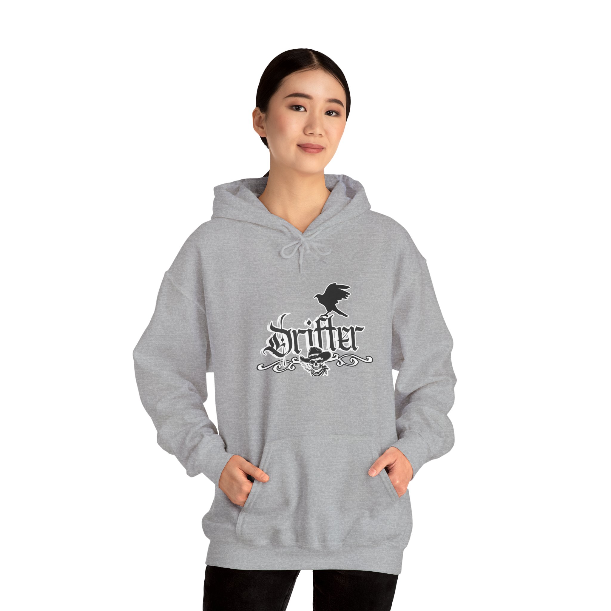 Drifter Gothic Hoodie — Colorful Back Graphic 'Lightning, Rich, Dumb, Nympho' Streetwear - Image 17
