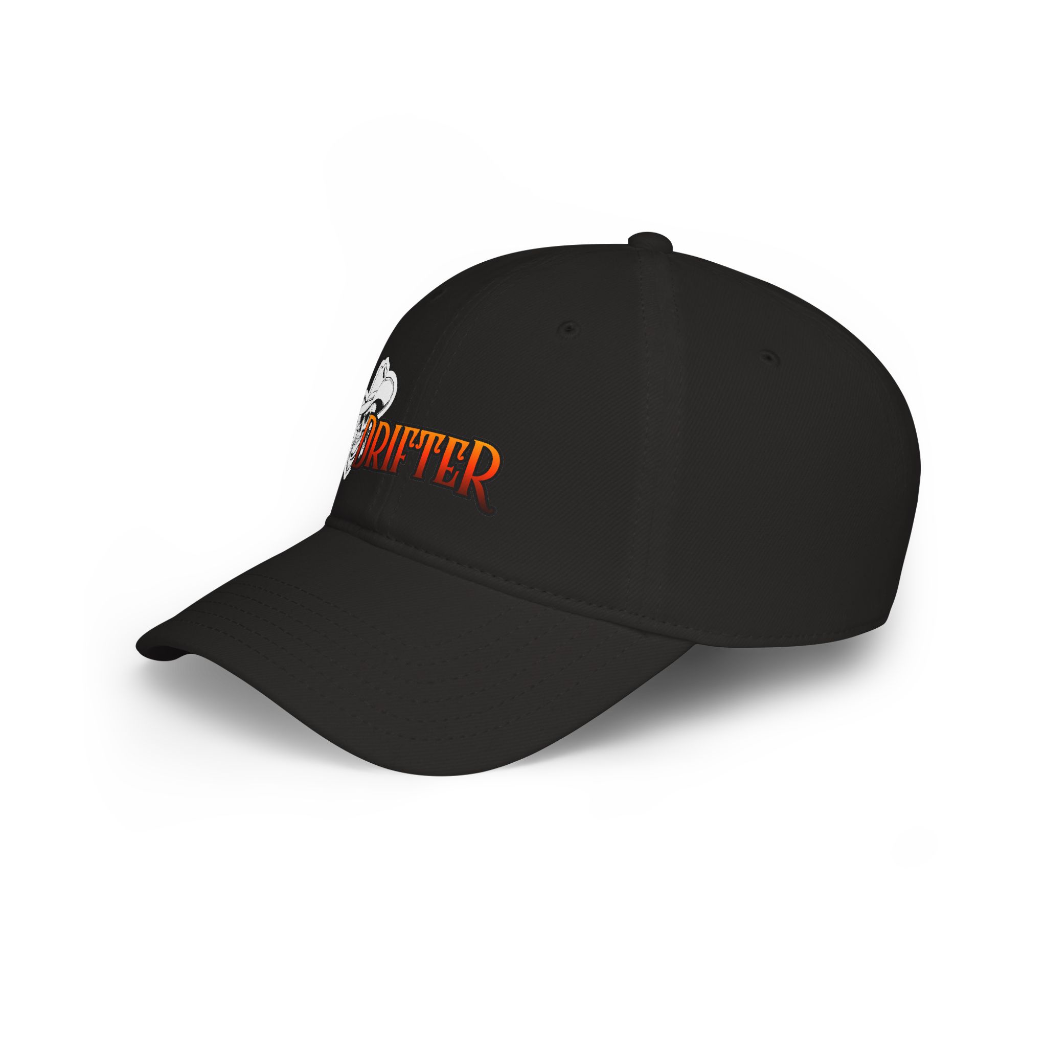 Drifter Skull Cowboy Low Profile Baseball Cap - Image 4