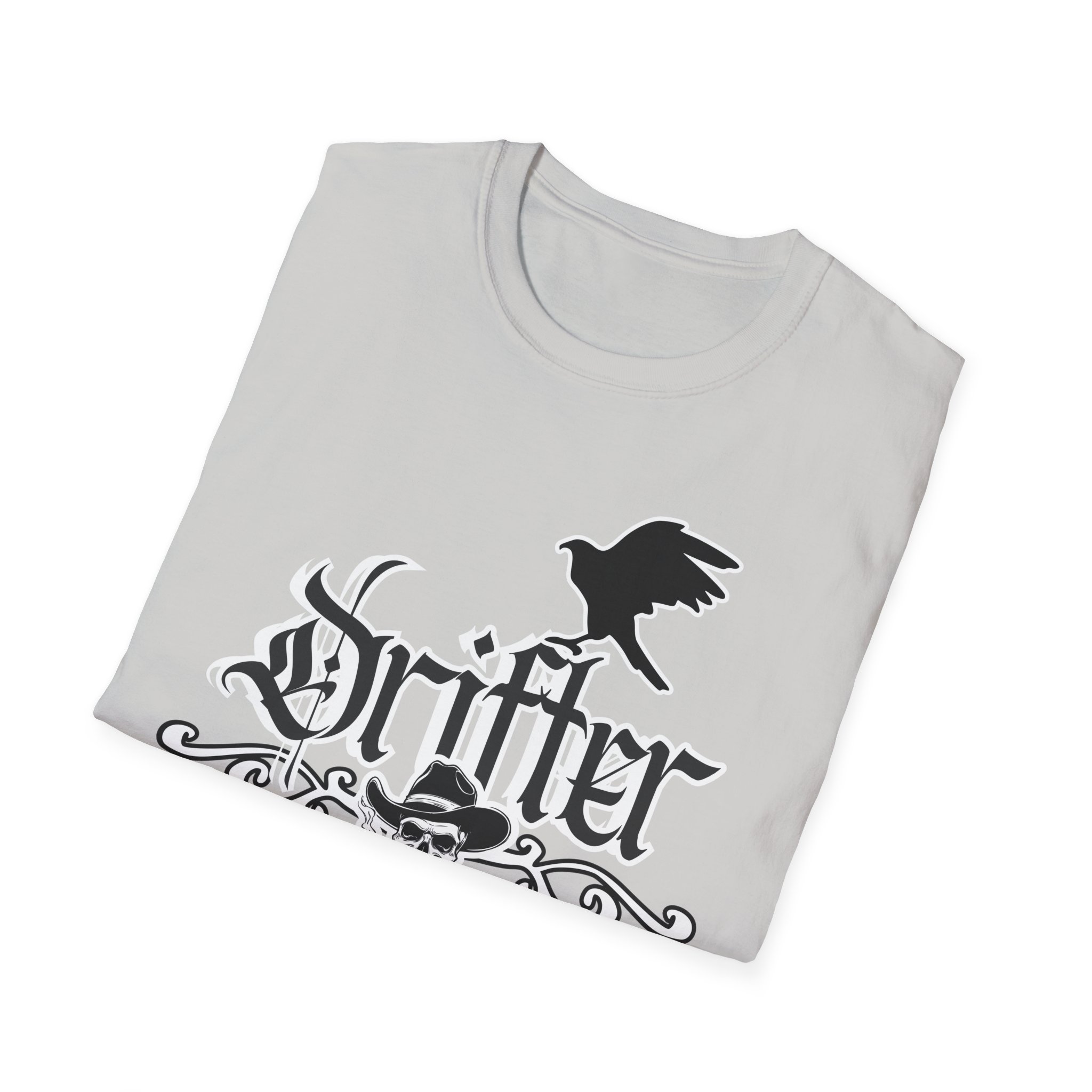Drifter T-Shirt — Gothic Crow & Skull Vintage Design - Image 17