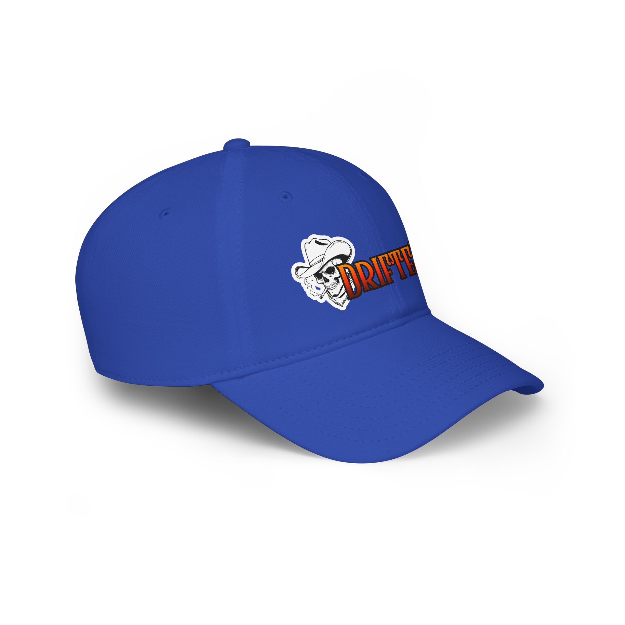 Drifter Skull Cowboy Low Profile Baseball Cap - Image 12