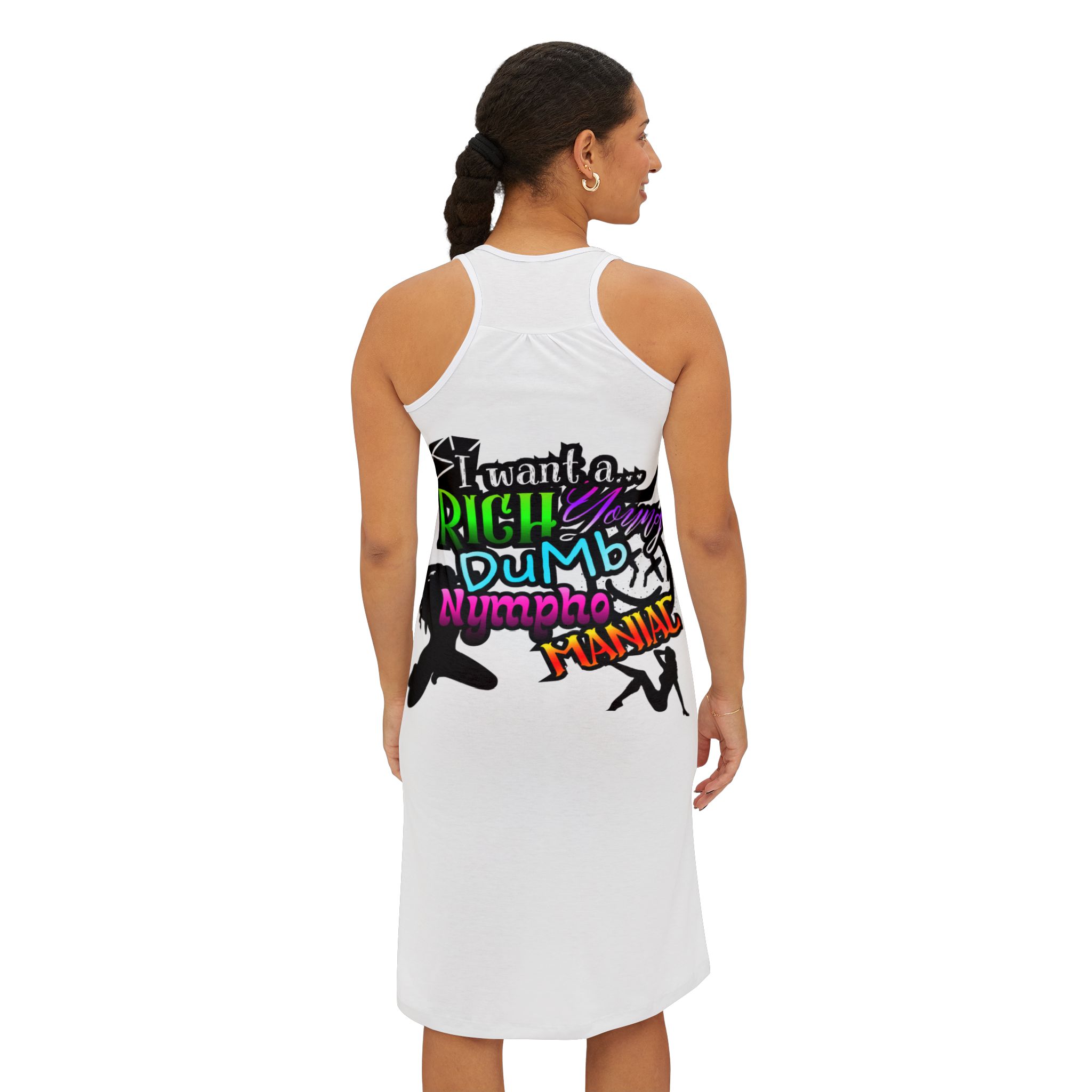Racerback Dress — 'Drifter' Skull Cowgirl Graphic AOP - Image 4