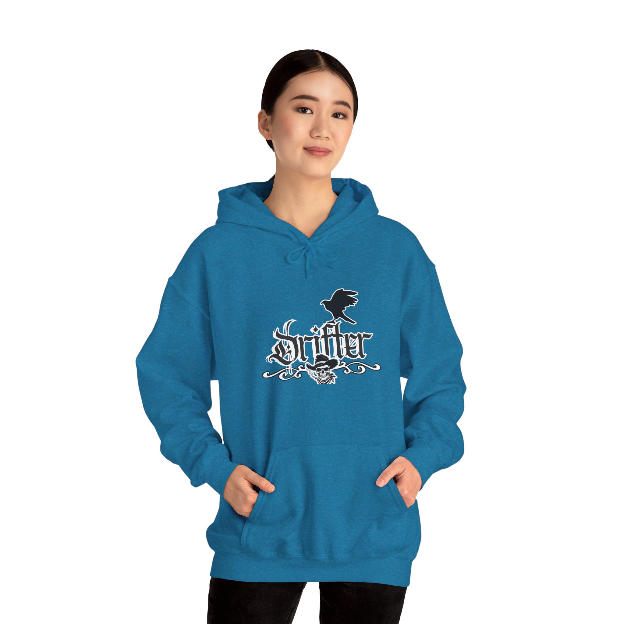 Drifter Gothic Hoodie — Colorful Back Graphic 'Lightning, Rich, Dumb, Nympho' Streetwear - Image 29