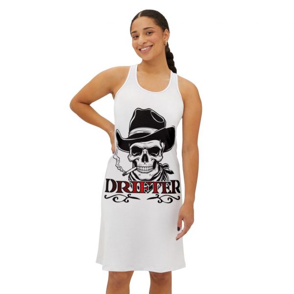 Racerback Dress — 'Drifter' Skull Cowgirl Graphic AOP