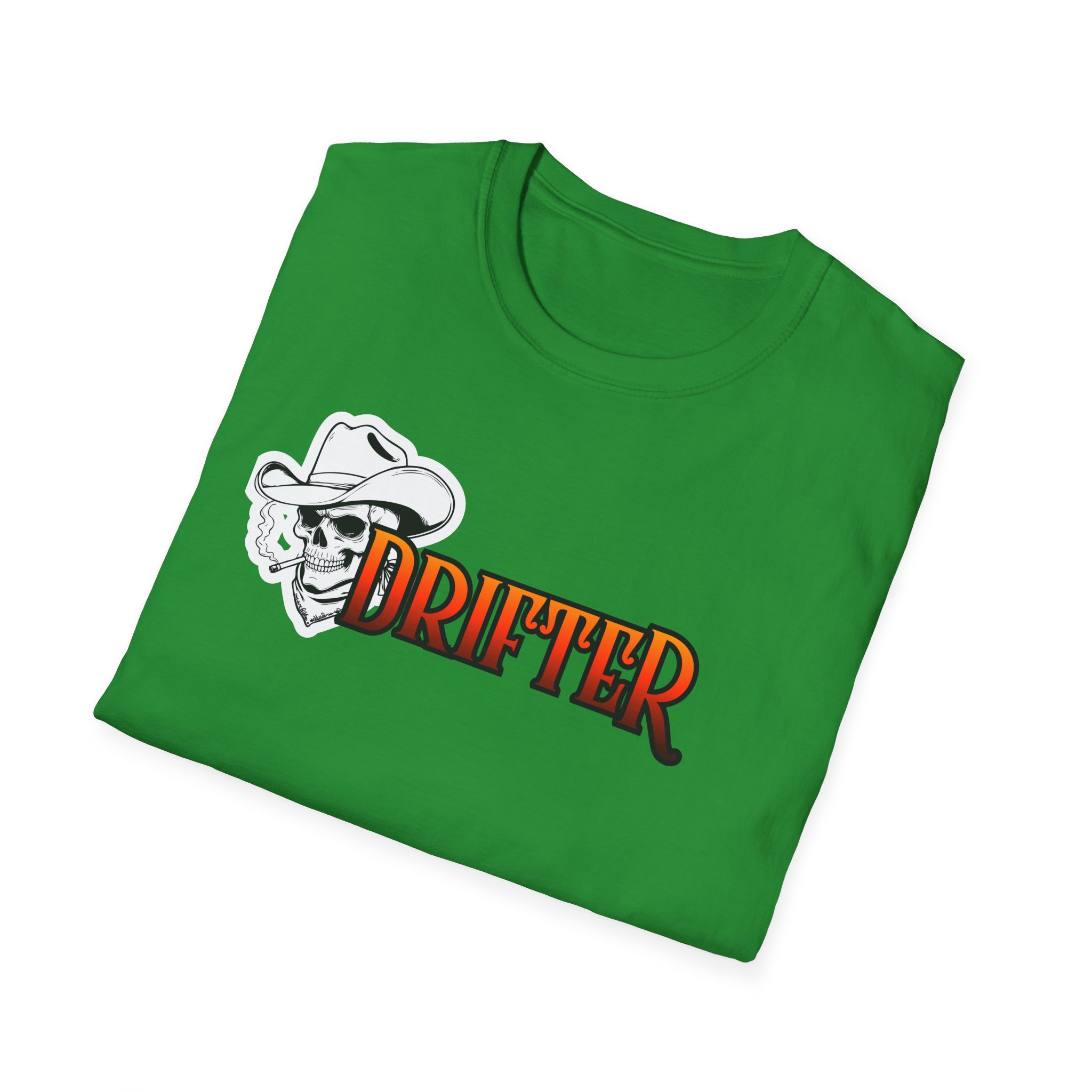 Drifter Graphic T-Shirt — Bold Retro Typography with Street Art Back Design - Image 20