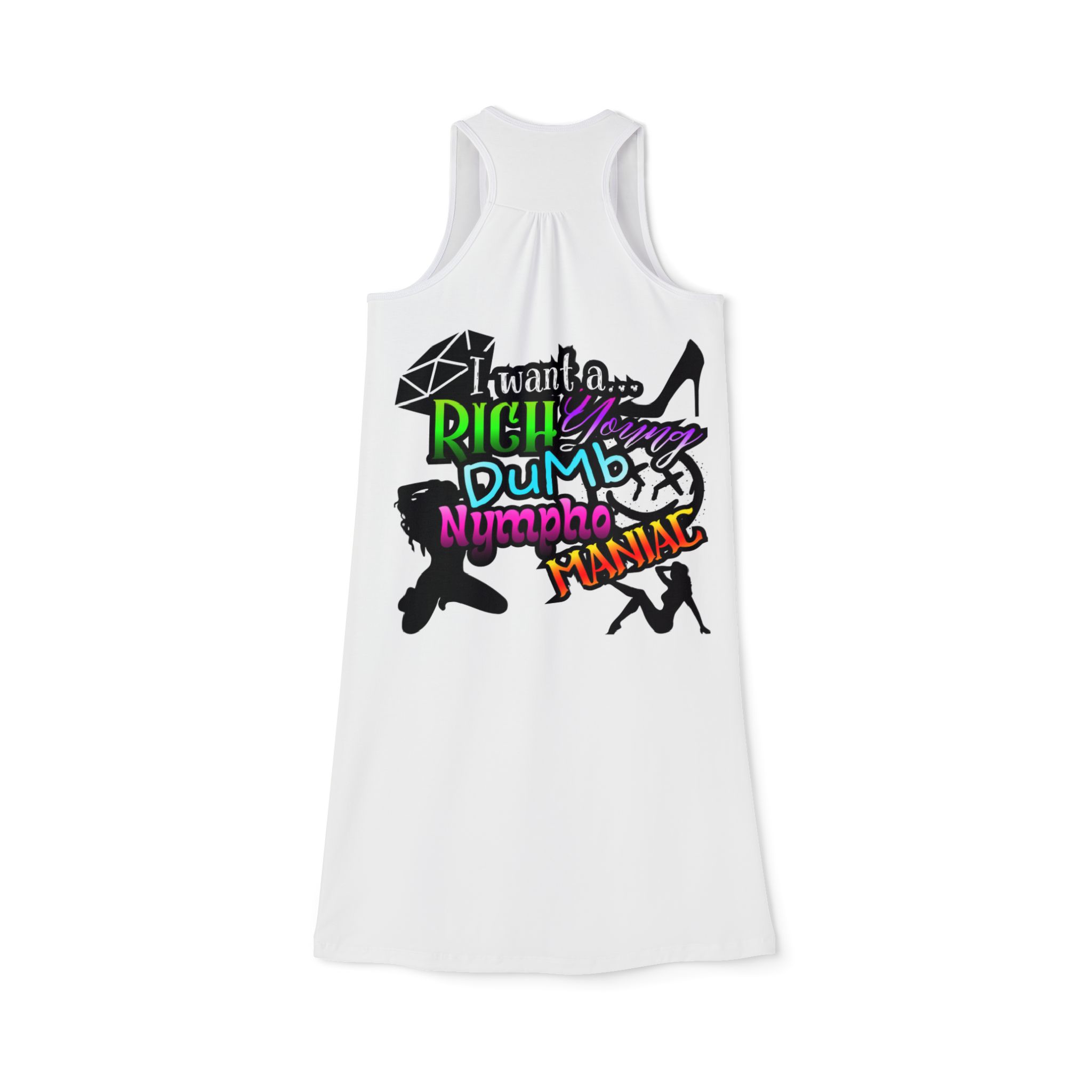 Racerback Dress — 'Drifter' Skull Cowgirl Graphic AOP - Image 3