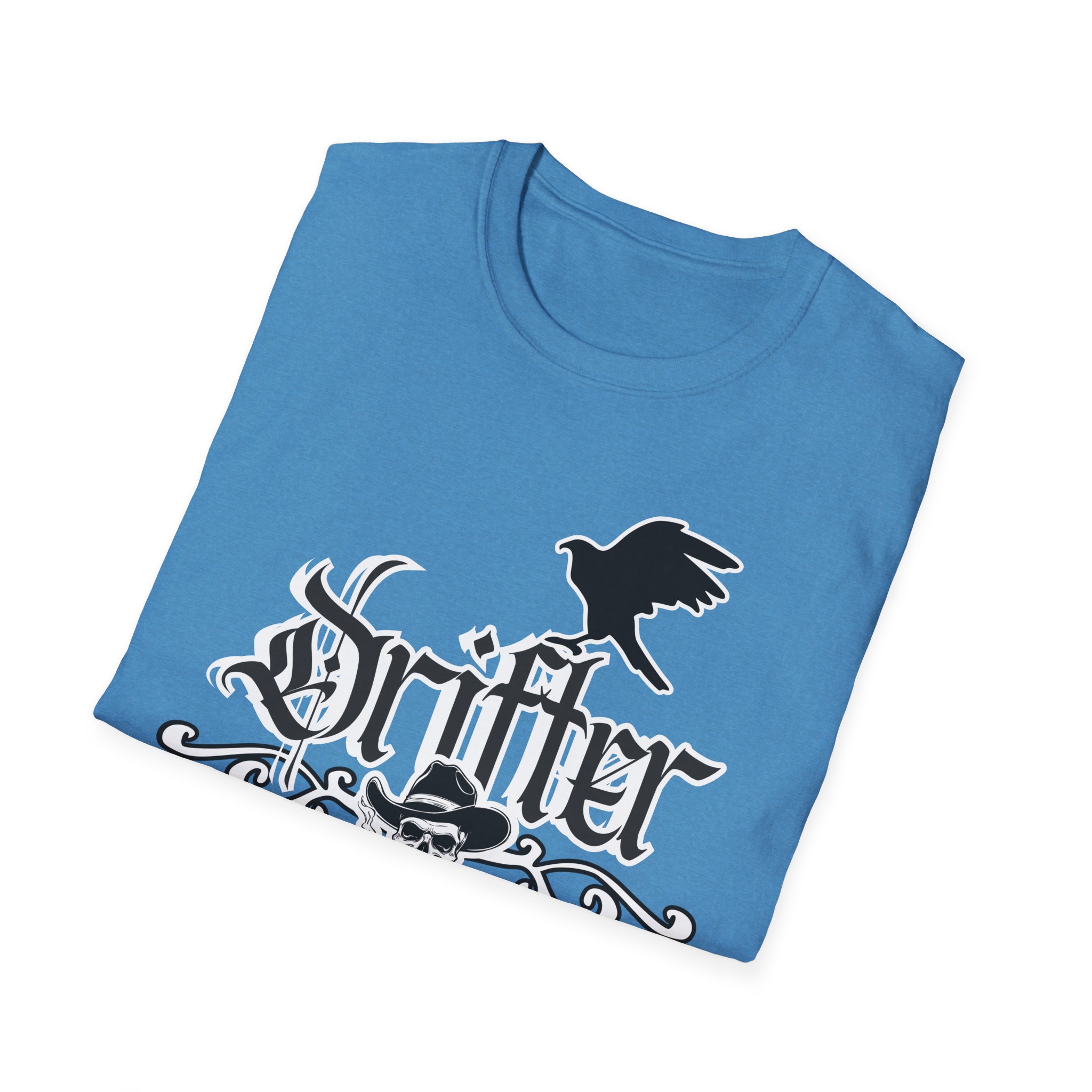 Drifter T-Shirt — Gothic Crow & Skull Vintage Design - Image 52