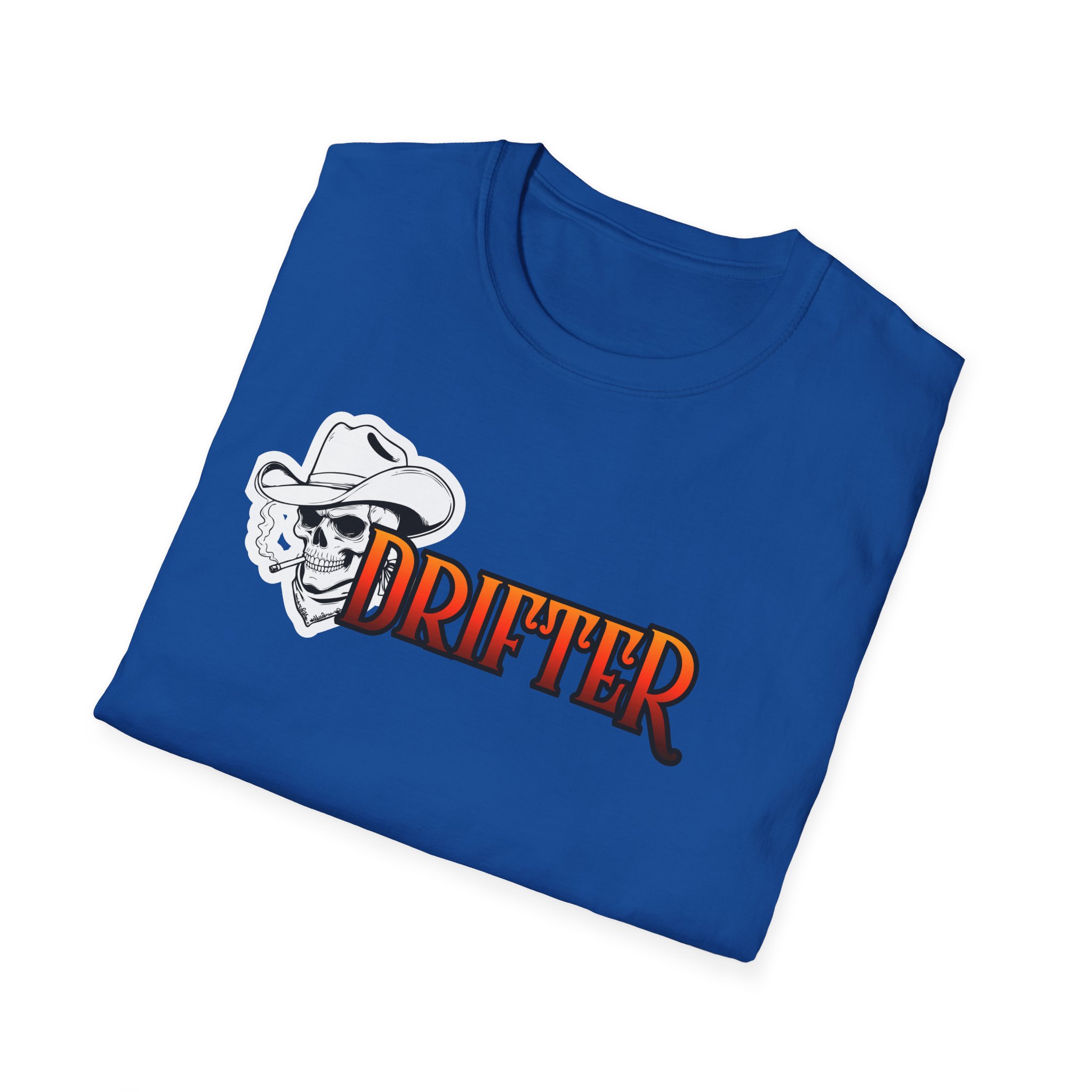 Drifter Graphic T-Shirt — Bold Retro Typography with Street Art Back Design - Image 24