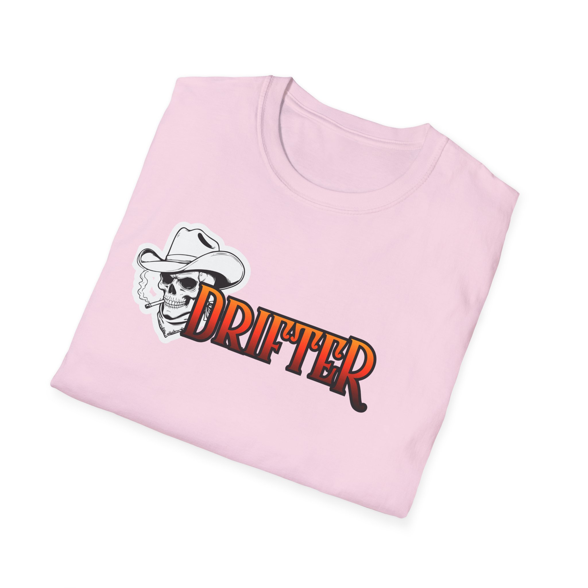 Drifter Graphic T-Shirt — Bold Retro Typography with Street Art Back Design - Image 28