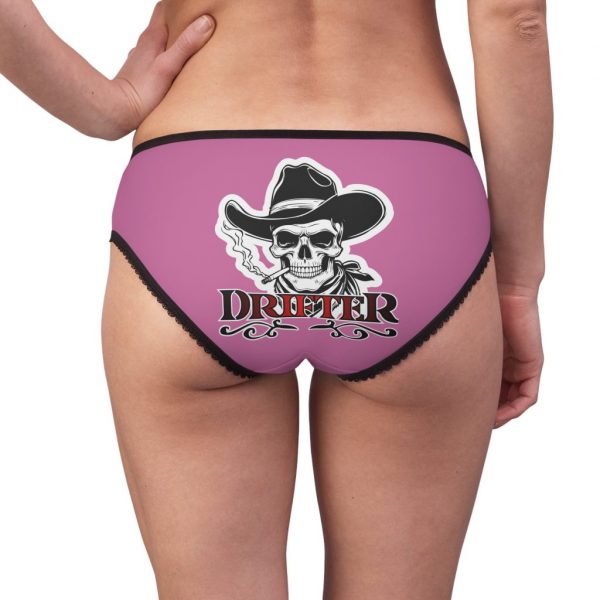 Drifter Skull Cowgirl Briefs — Pink Skull Cowboy Women’s Briefs