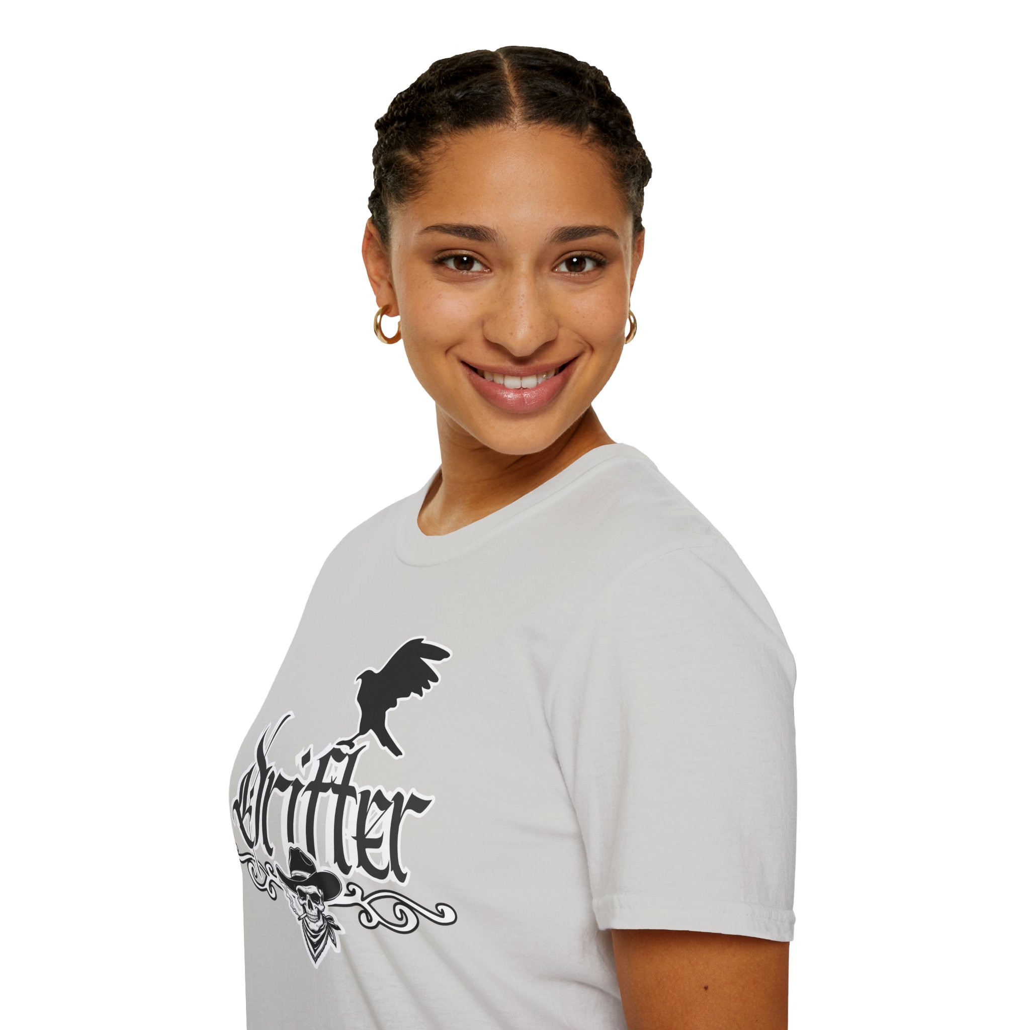 Drifter T-Shirt — Gothic Crow & Skull Vintage Design - Image 18