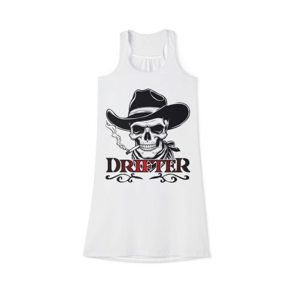 Racerback Dress — 'Drifter' Skull Cowgirl Graphic AOP